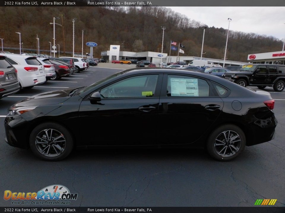 2022 Kia Forte LXS Aurora Black / Black Photo #6
