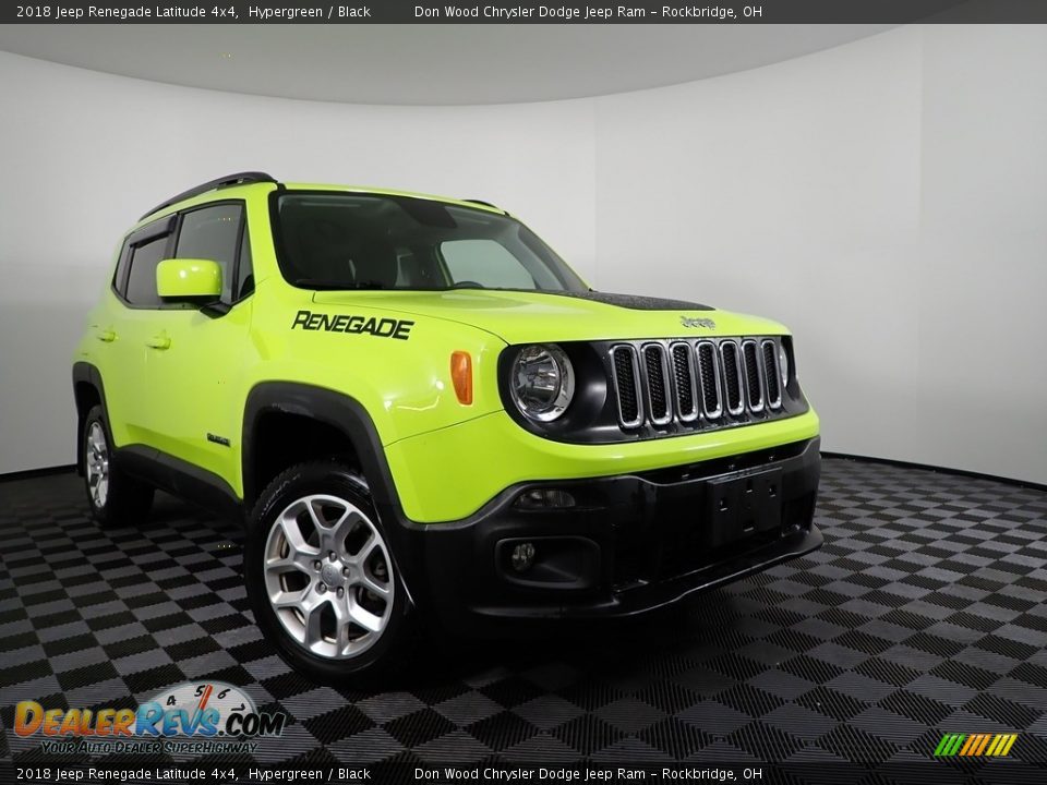2018 Jeep Renegade Latitude 4x4 Hypergreen / Black Photo #5