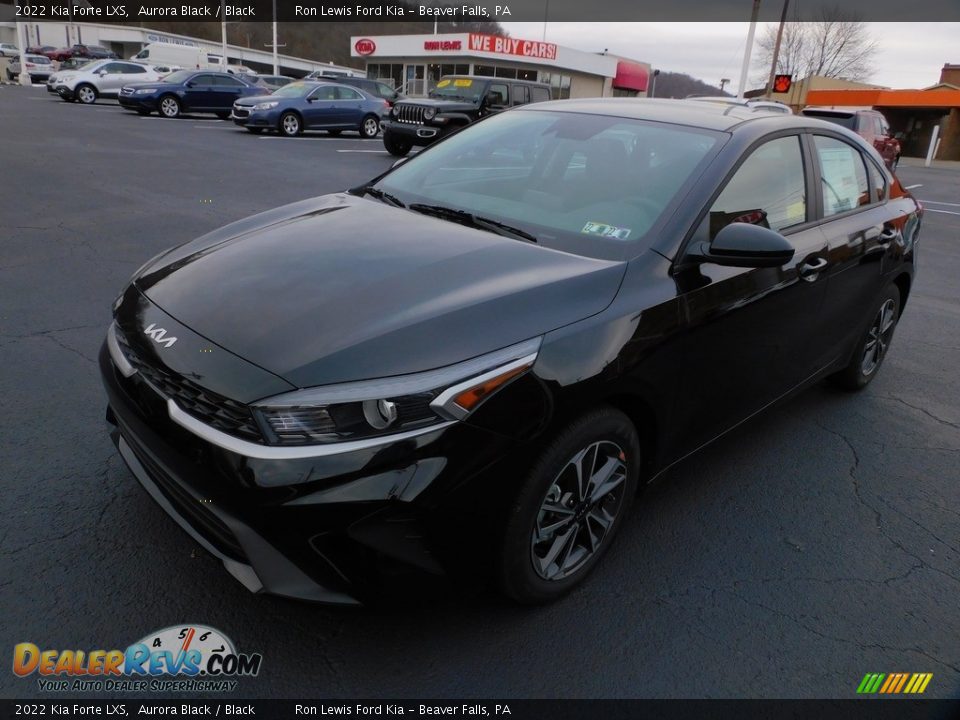 2022 Kia Forte LXS Aurora Black / Black Photo #7