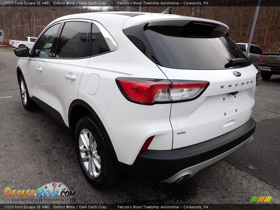 2020 Ford Escape SE 4WD Oxford White / Dark Earth Gray Photo #5