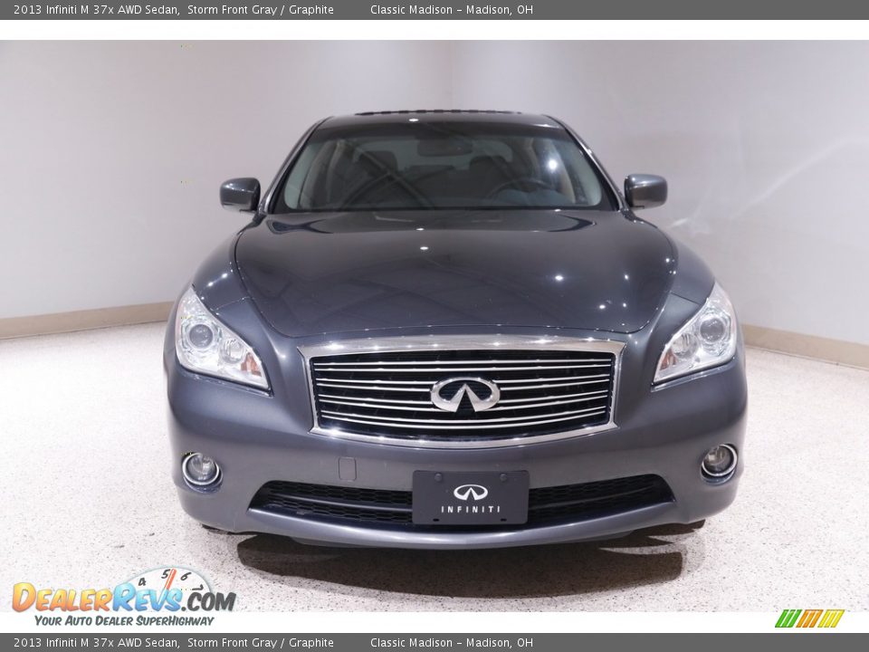 2013 Infiniti M 37x AWD Sedan Storm Front Gray / Graphite Photo #2