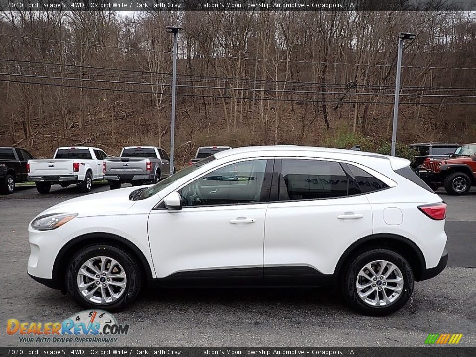2020 Ford Escape SE 4WD Oxford White / Dark Earth Gray Photo #6