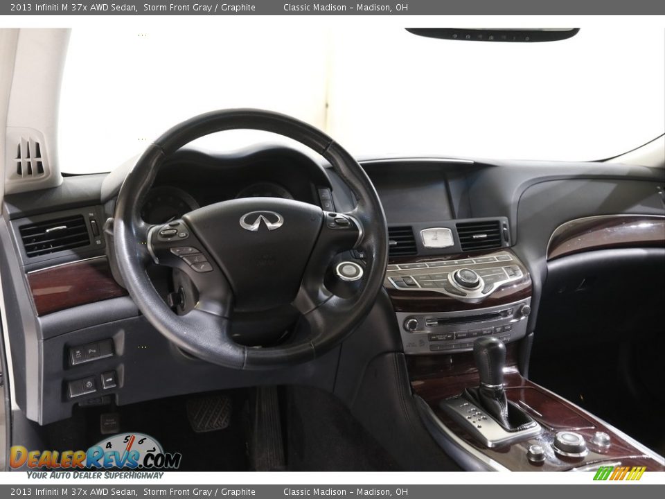 2013 Infiniti M 37x AWD Sedan Storm Front Gray / Graphite Photo #6