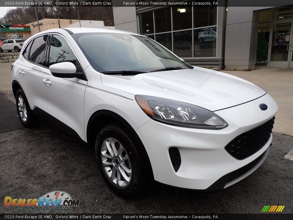 2020 Ford Escape SE 4WD Oxford White / Dark Earth Gray Photo #9