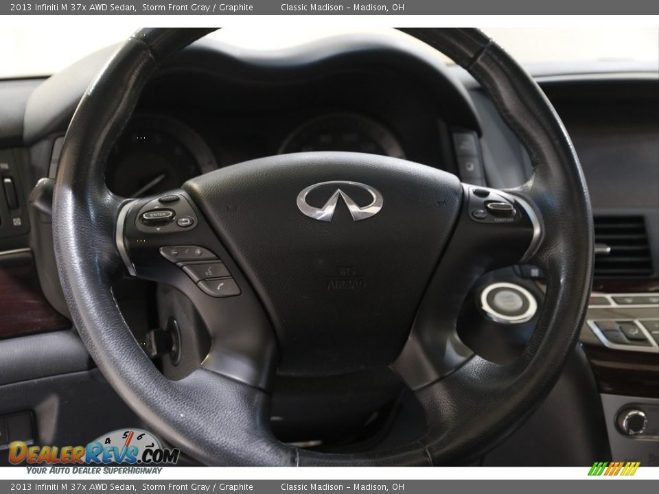 2013 Infiniti M 37x AWD Sedan Storm Front Gray / Graphite Photo #7