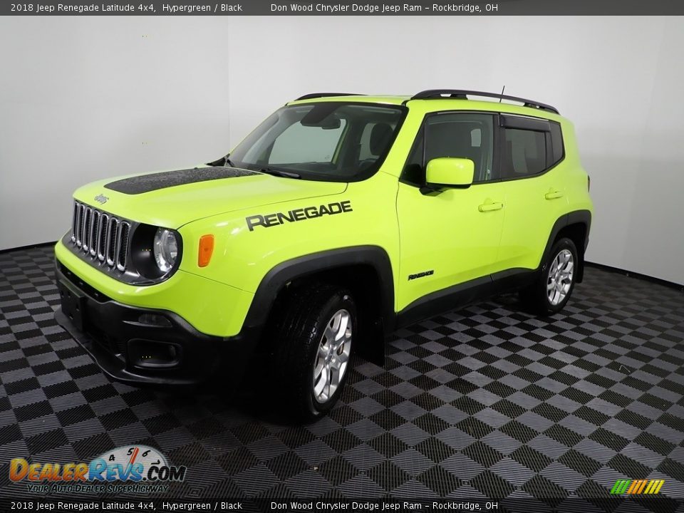 2018 Jeep Renegade Latitude 4x4 Hypergreen / Black Photo #10