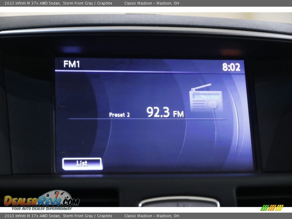 2013 Infiniti M 37x AWD Sedan Storm Front Gray / Graphite Photo #10