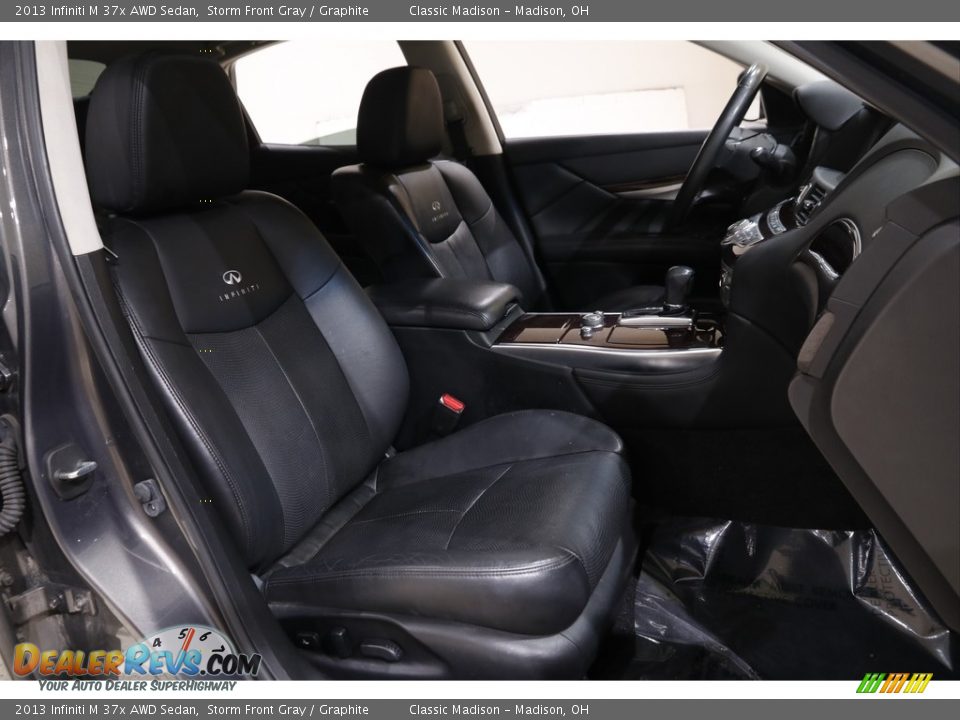 2013 Infiniti M 37x AWD Sedan Storm Front Gray / Graphite Photo #17