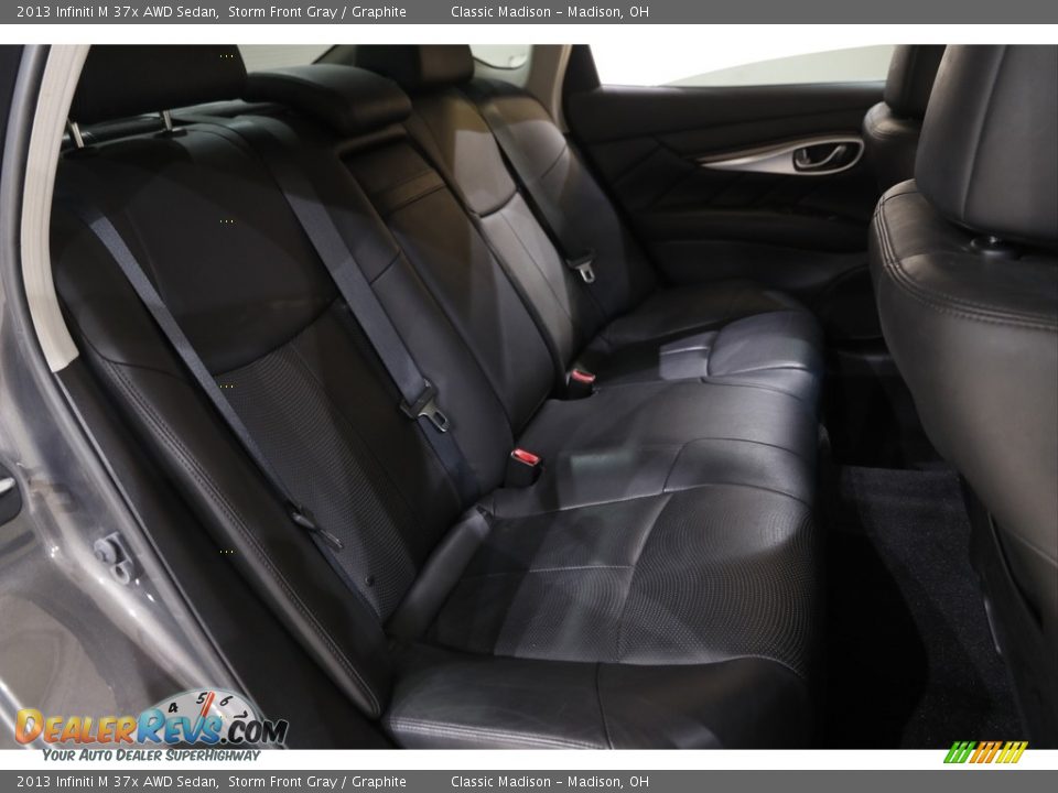 2013 Infiniti M 37x AWD Sedan Storm Front Gray / Graphite Photo #18