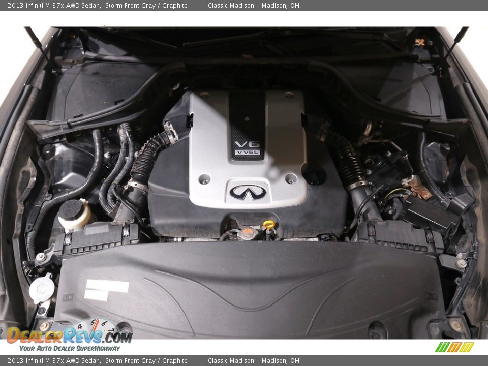 2013 Infiniti M 37x AWD Sedan Storm Front Gray / Graphite Photo #21