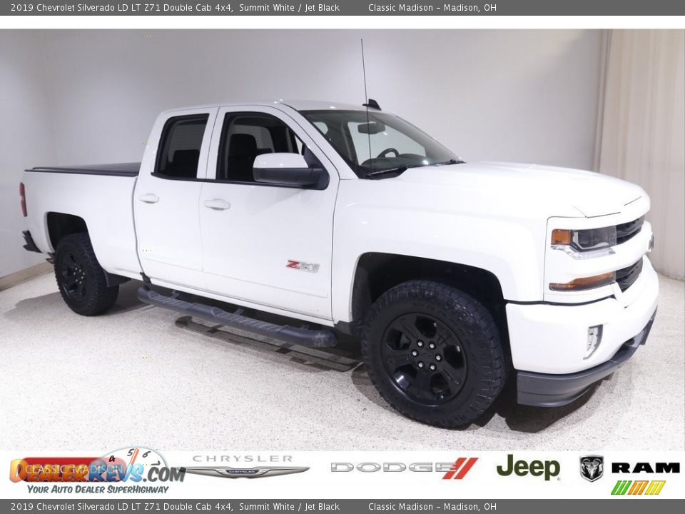 2019 Chevrolet Silverado LD LT Z71 Double Cab 4x4 Summit White / Jet Black Photo #1