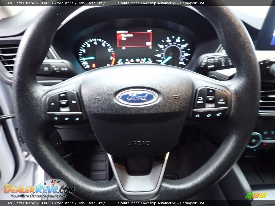 2020 Ford Escape SE 4WD Oxford White / Dark Earth Gray Photo #24
