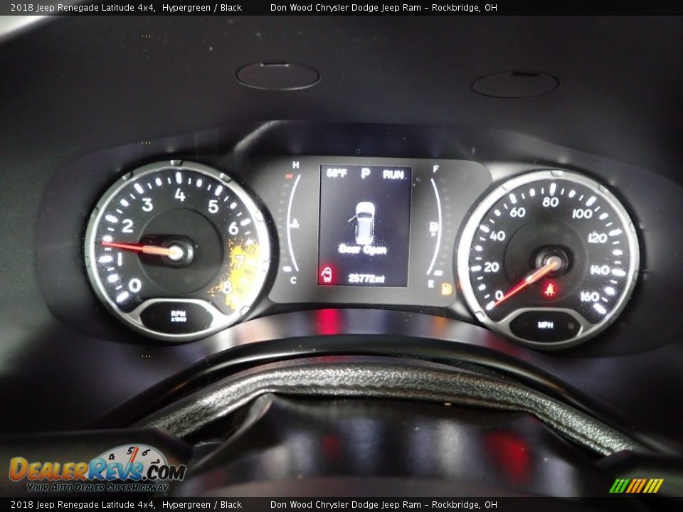 2018 Jeep Renegade Latitude 4x4 Hypergreen / Black Photo #24