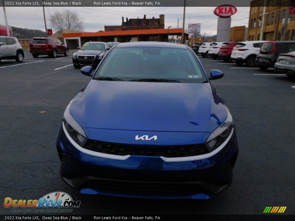 2022 Kia Forte LXS Deep Sea Blue / Black Photo #8