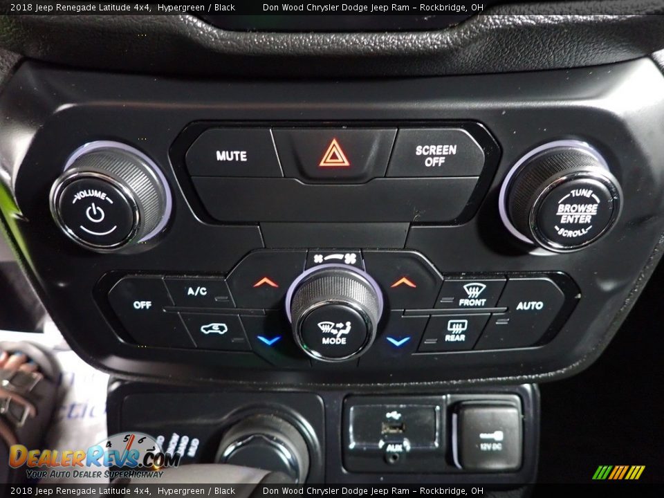 2018 Jeep Renegade Latitude 4x4 Hypergreen / Black Photo #25