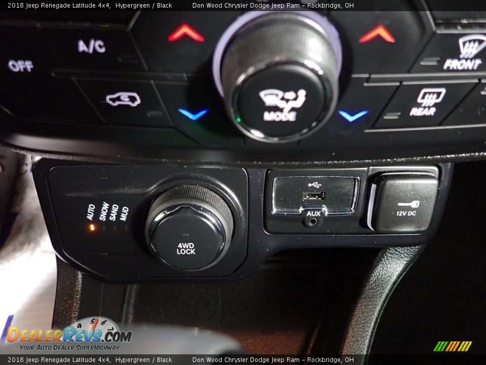 2018 Jeep Renegade Latitude 4x4 Hypergreen / Black Photo #26