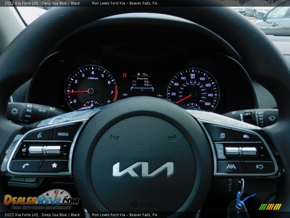 2022 Kia Forte LXS Deep Sea Blue / Black Photo #20