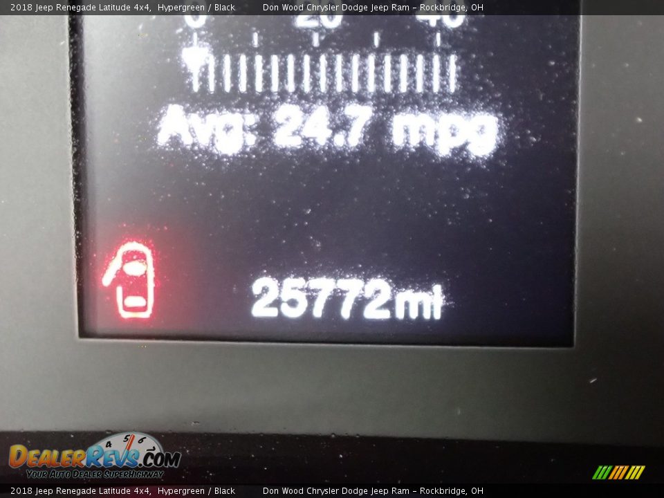 2018 Jeep Renegade Latitude 4x4 Hypergreen / Black Photo #36