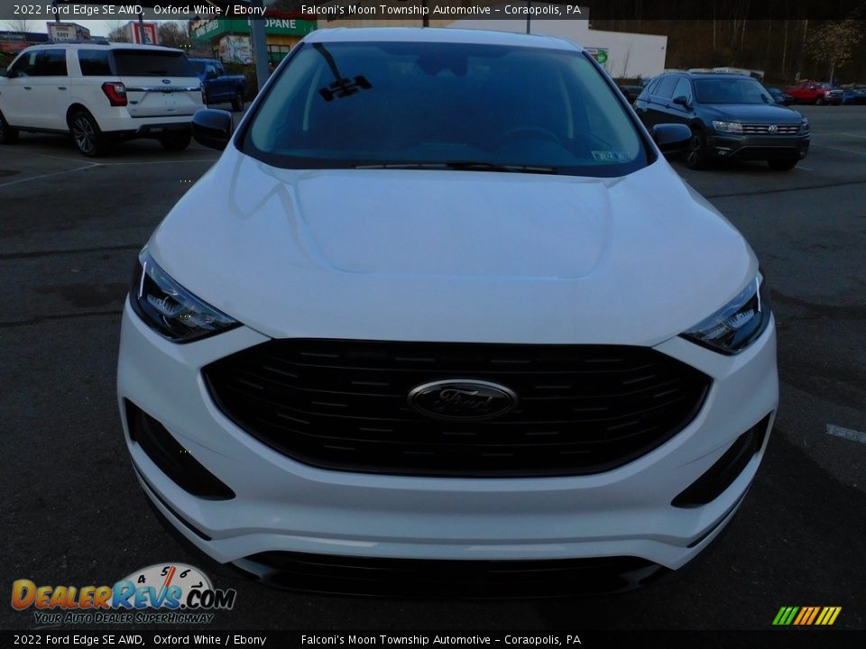 2022 Ford Edge SE AWD Oxford White / Ebony Photo #8