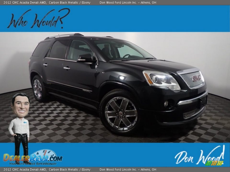2012 GMC Acadia Denali AWD Carbon Black Metallic / Ebony Photo #1