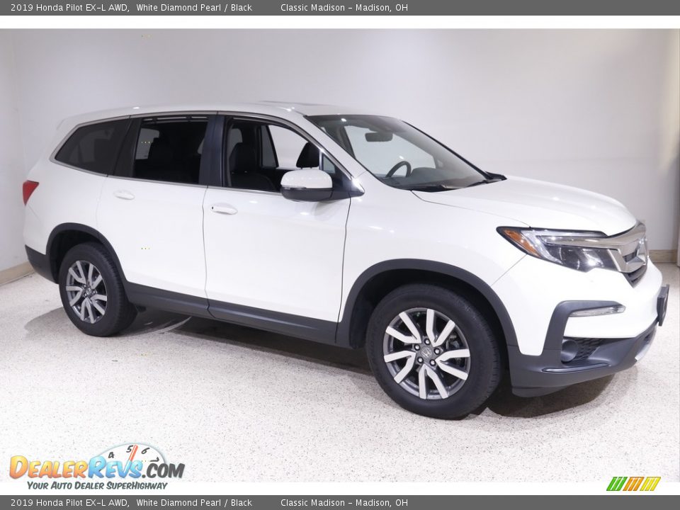 2019 Honda Pilot EX-L AWD White Diamond Pearl / Black Photo #1