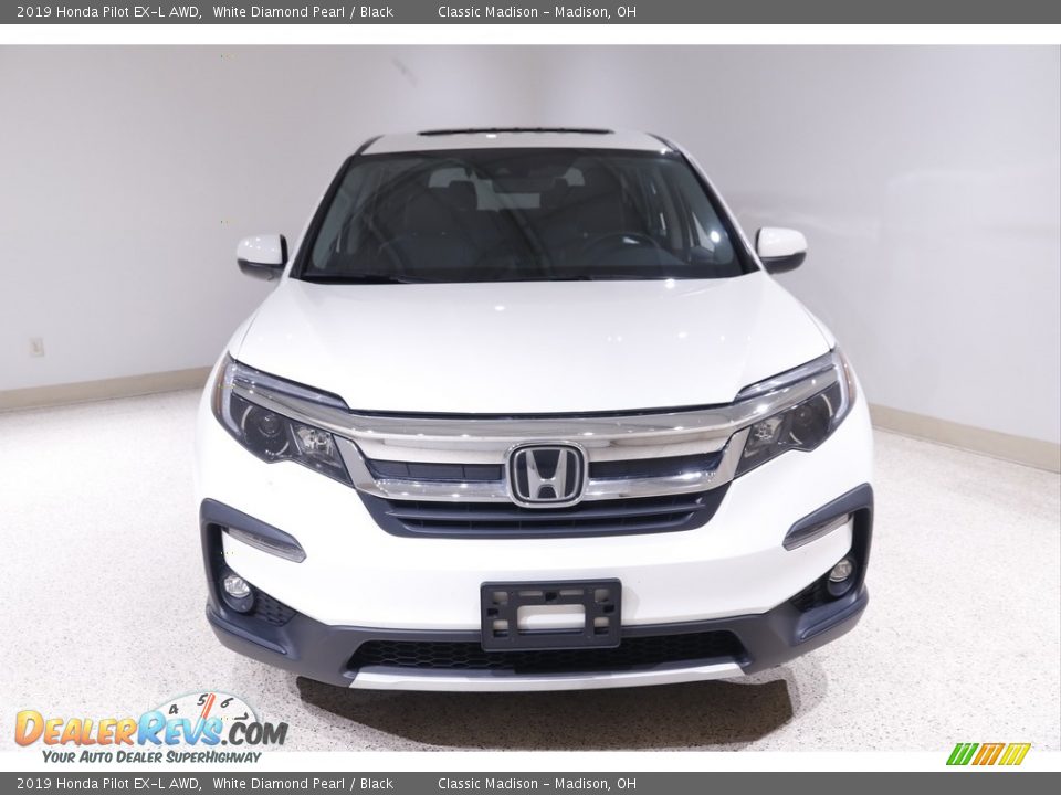 2019 Honda Pilot EX-L AWD White Diamond Pearl / Black Photo #2