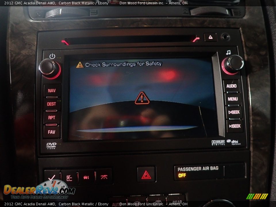 2012 GMC Acadia Denali AWD Carbon Black Metallic / Ebony Photo #5