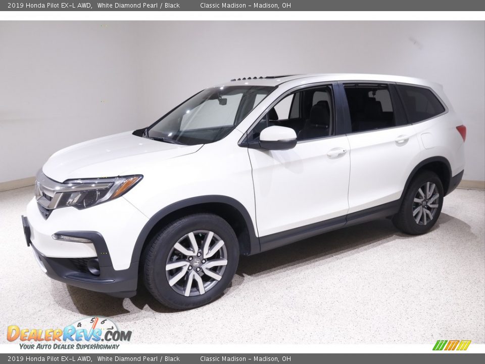 2019 Honda Pilot EX-L AWD White Diamond Pearl / Black Photo #3