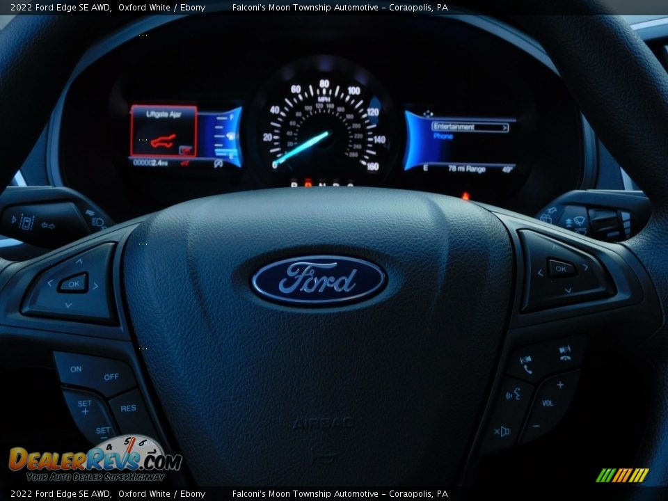 2022 Ford Edge SE AWD Oxford White / Ebony Photo #19