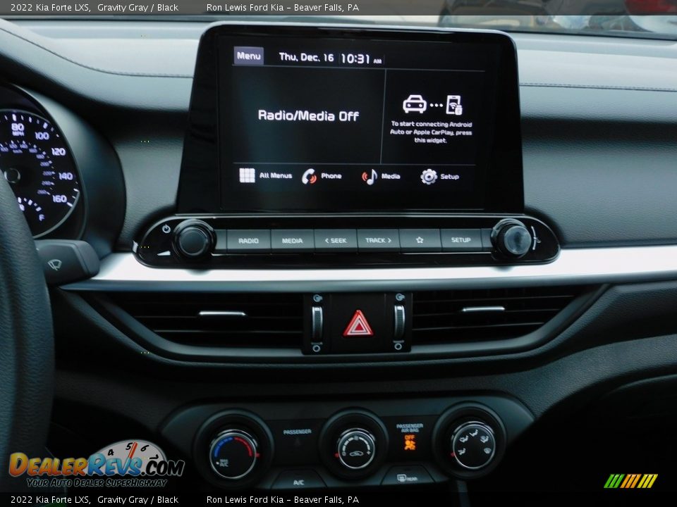 2022 Kia Forte LXS Gravity Gray / Black Photo #15