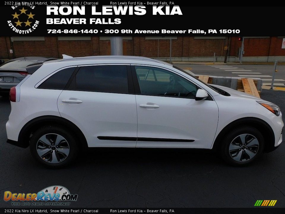 2022 Kia Niro LX Hybrid Snow White Pearl / Charcoal Photo #1