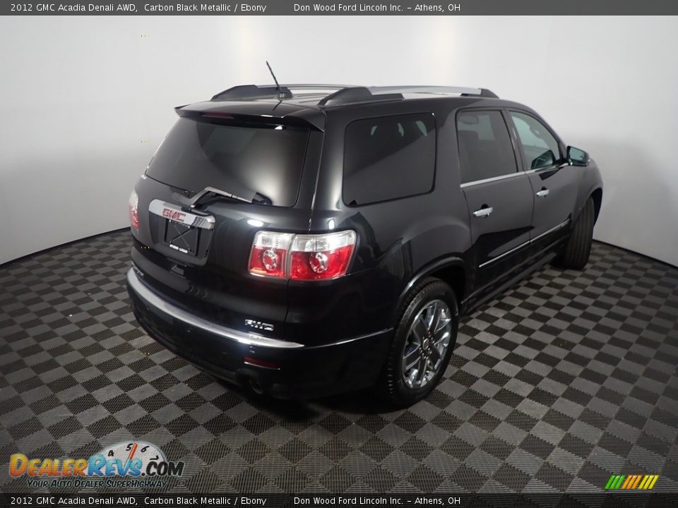 2012 GMC Acadia Denali AWD Carbon Black Metallic / Ebony Photo #21