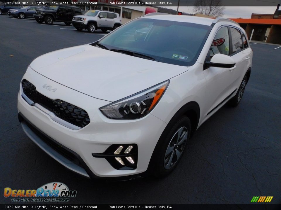2022 Kia Niro LX Hybrid Snow White Pearl / Charcoal Photo #7