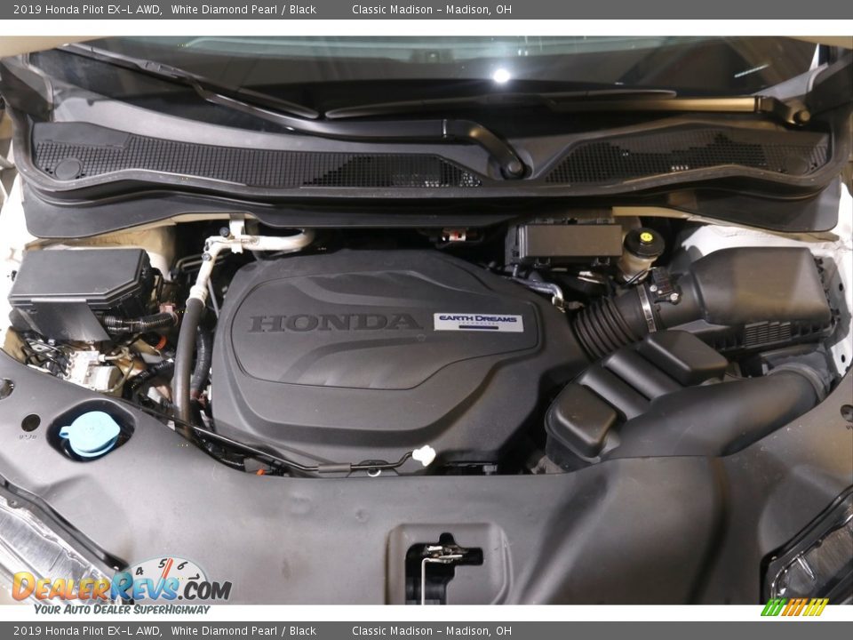 2019 Honda Pilot EX-L AWD White Diamond Pearl / Black Photo #22
