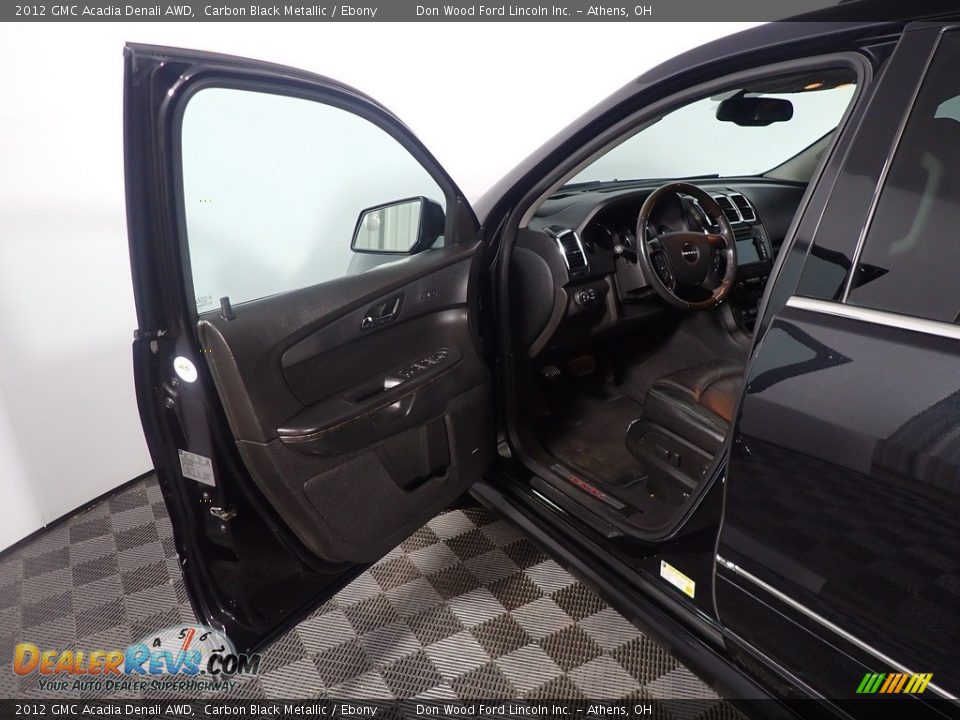 2012 GMC Acadia Denali AWD Carbon Black Metallic / Ebony Photo #24