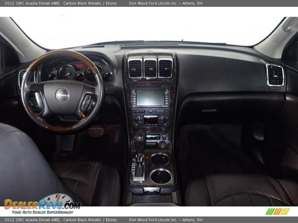 2012 GMC Acadia Denali AWD Carbon Black Metallic / Ebony Photo #28