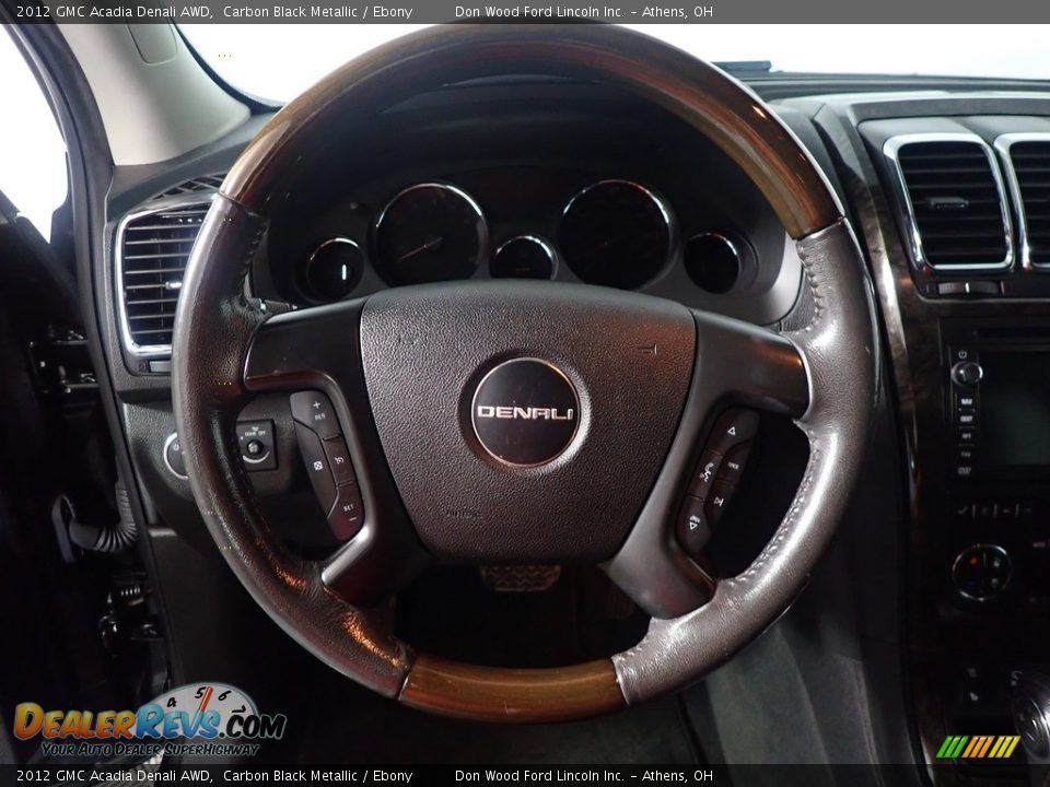 2012 GMC Acadia Denali AWD Carbon Black Metallic / Ebony Photo #31