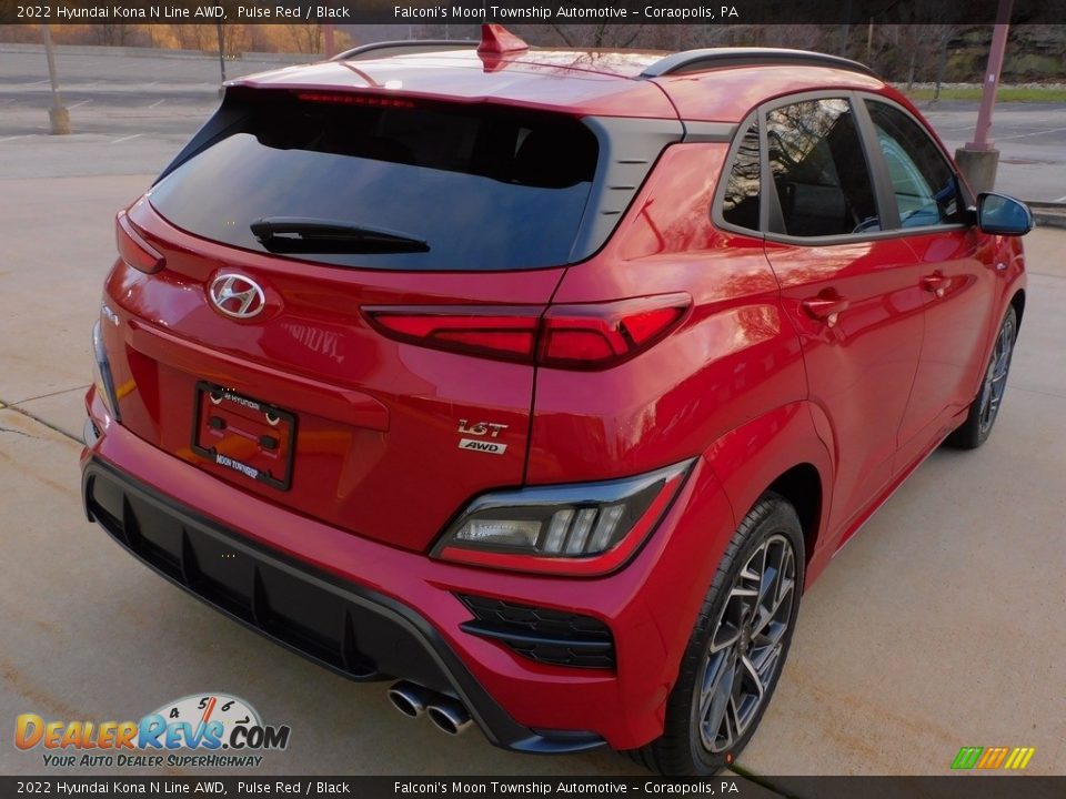 2022 Hyundai Kona N Line AWD Pulse Red / Black Photo #2