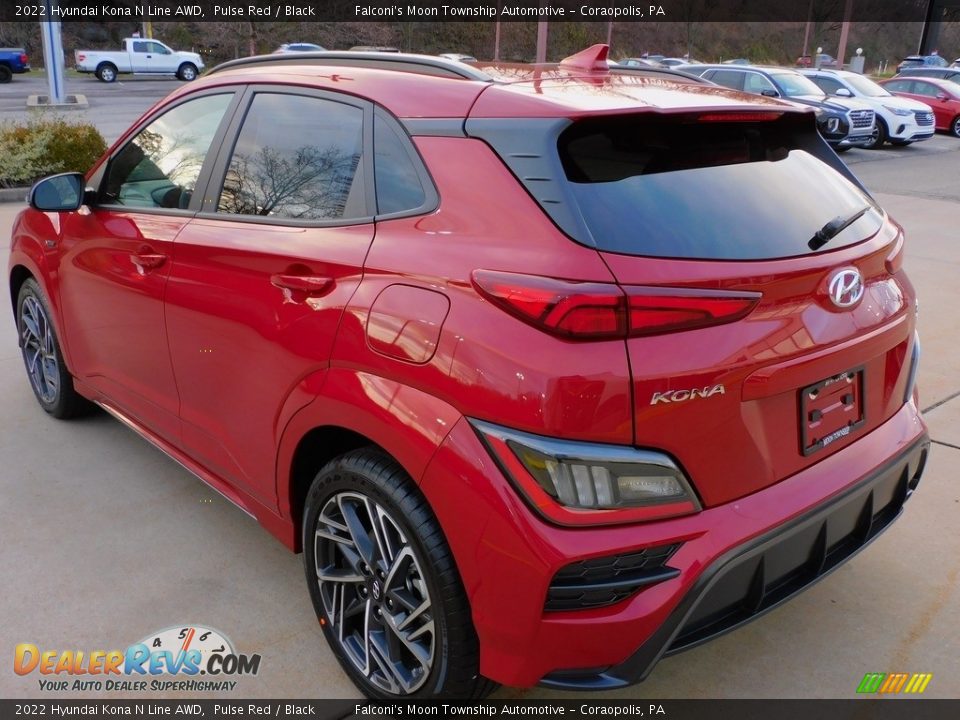 2022 Hyundai Kona N Line AWD Pulse Red / Black Photo #5