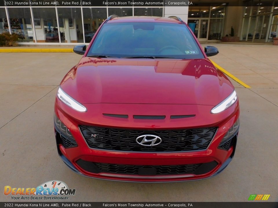 2022 Hyundai Kona N Line AWD Pulse Red / Black Photo #8