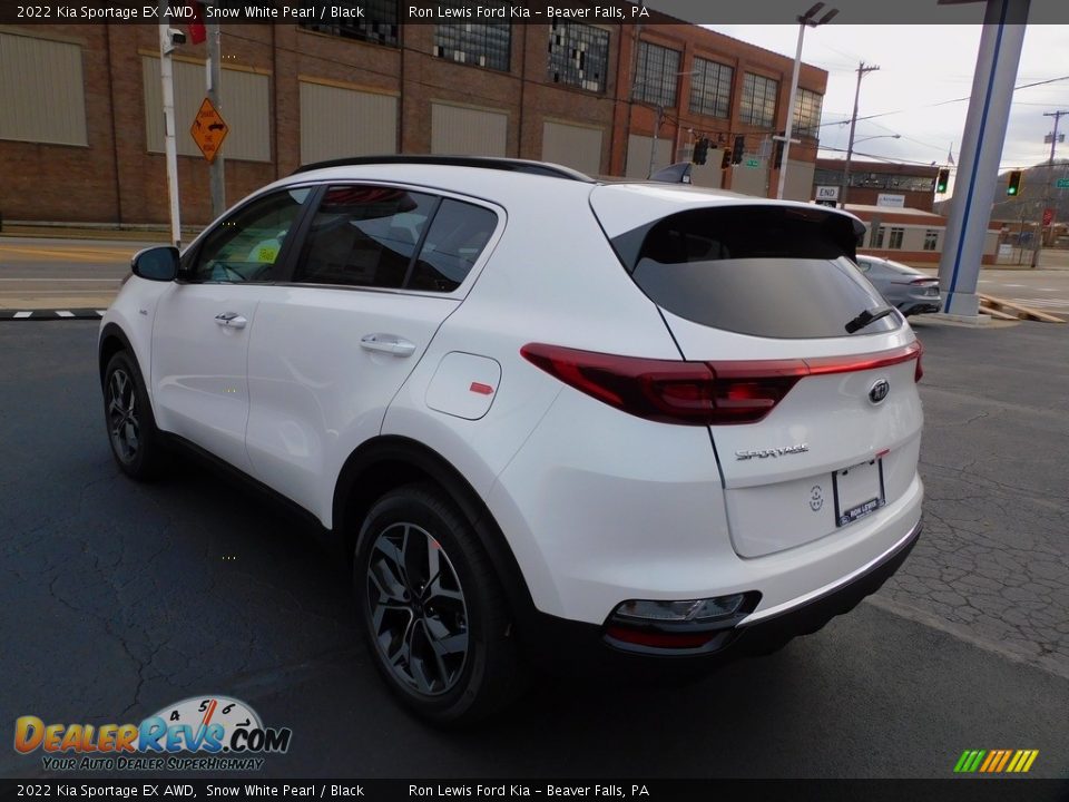 2022 Kia Sportage EX AWD Snow White Pearl / Black Photo #5