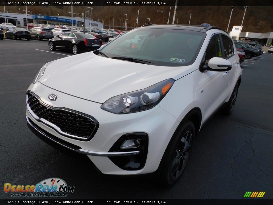 2022 Kia Sportage EX AWD Snow White Pearl / Black Photo #7