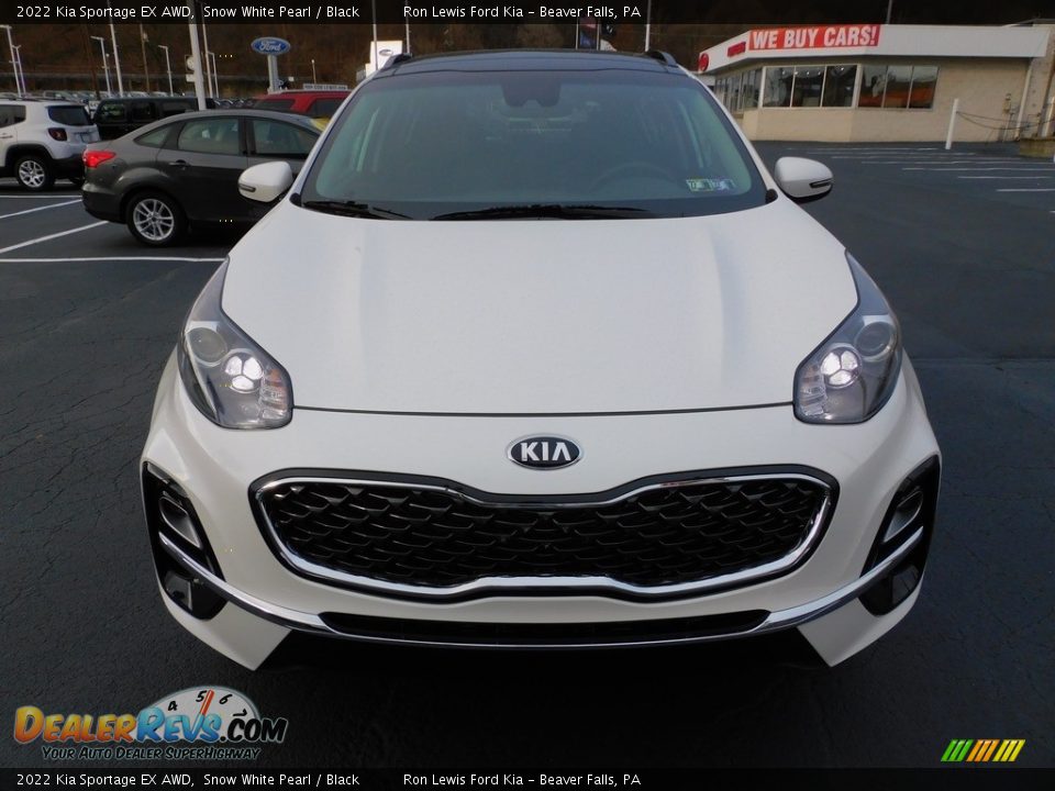 2022 Kia Sportage EX AWD Snow White Pearl / Black Photo #8