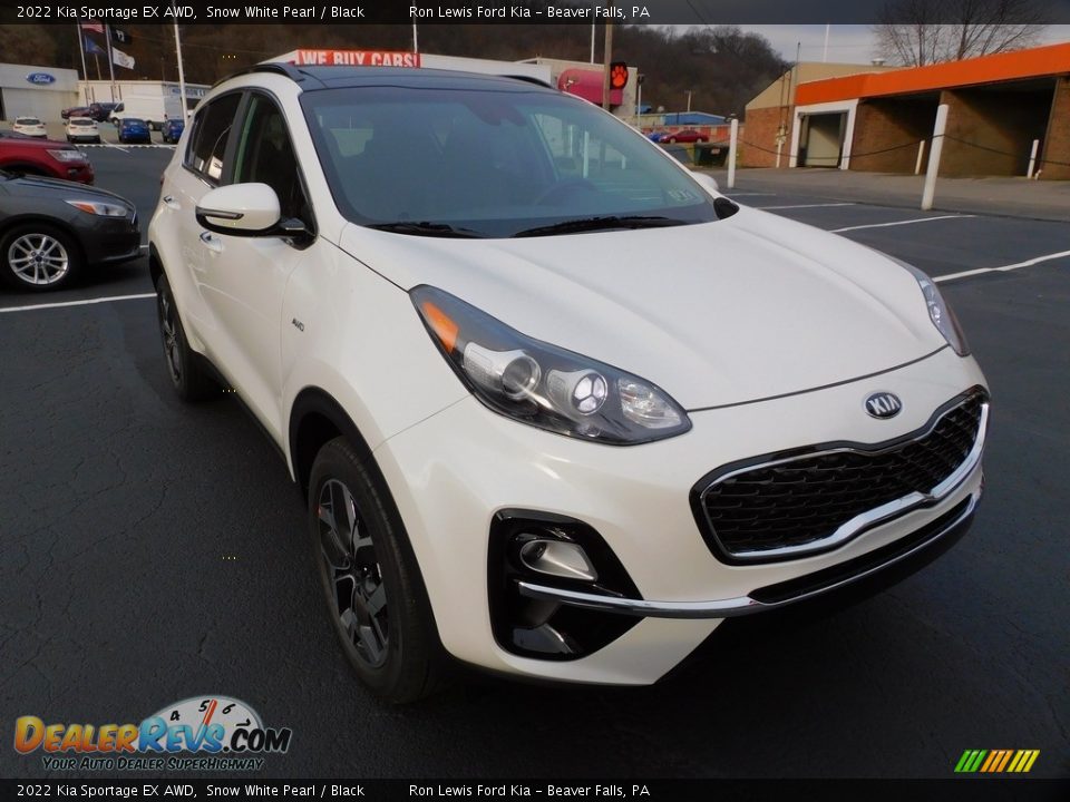 2022 Kia Sportage EX AWD Snow White Pearl / Black Photo #9