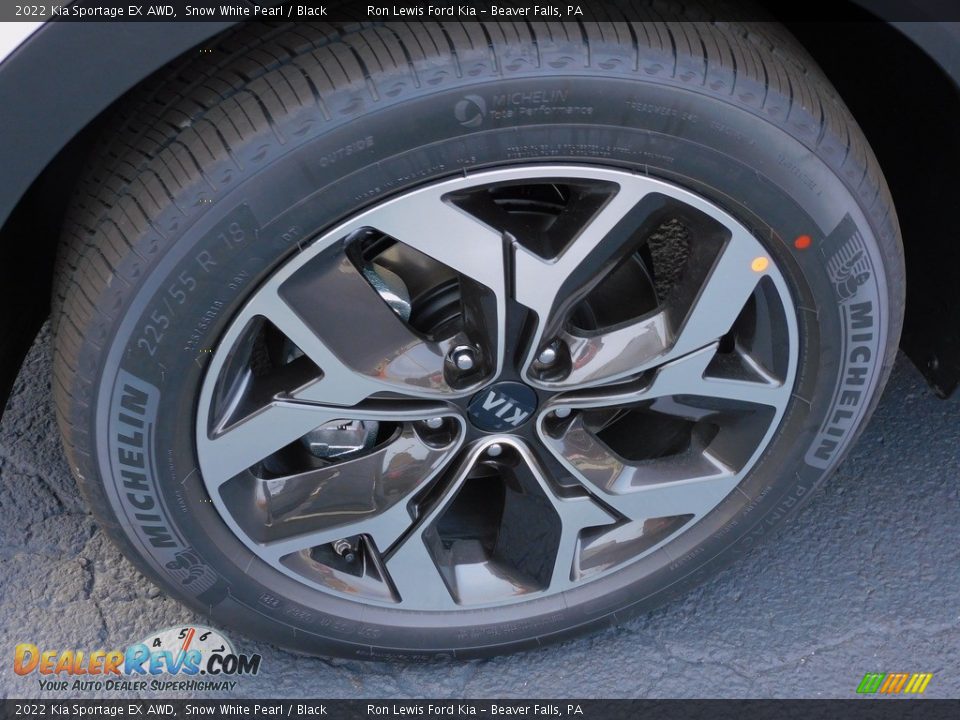 2022 Kia Sportage EX AWD Snow White Pearl / Black Photo #10