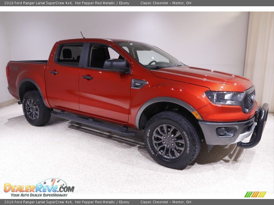 2019 Ford Ranger Lariat SuperCrew 4x4 Hot Pepper Red Metallic / Ebony Photo #1