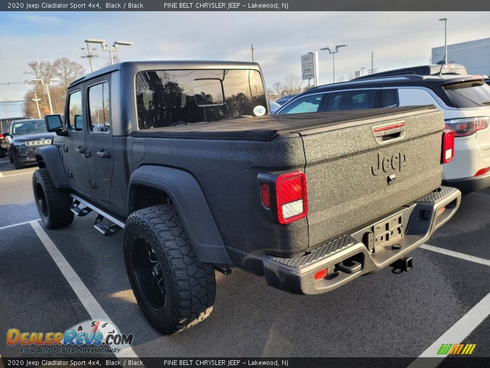 2020 Jeep Gladiator Sport 4x4 Black / Black Photo #3