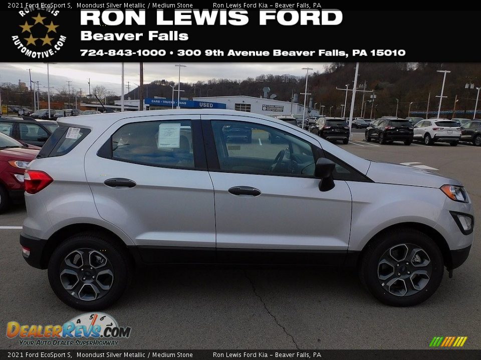 2021 Ford EcoSport S Moondust Silver Metallic / Medium Stone Photo #1