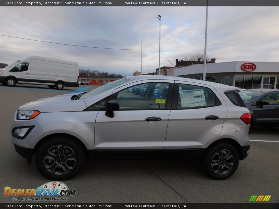 2021 Ford EcoSport S Moondust Silver Metallic / Medium Stone Photo #5