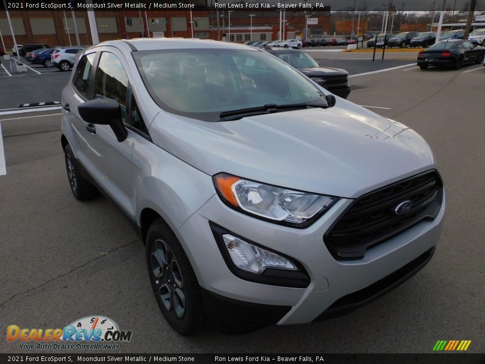 2021 Ford EcoSport S Moondust Silver Metallic / Medium Stone Photo #8